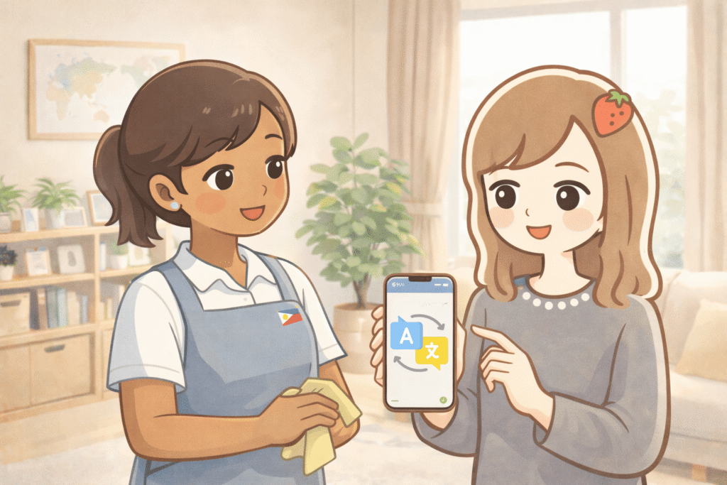 ②翻訳アプリを使うのイメージ画像
