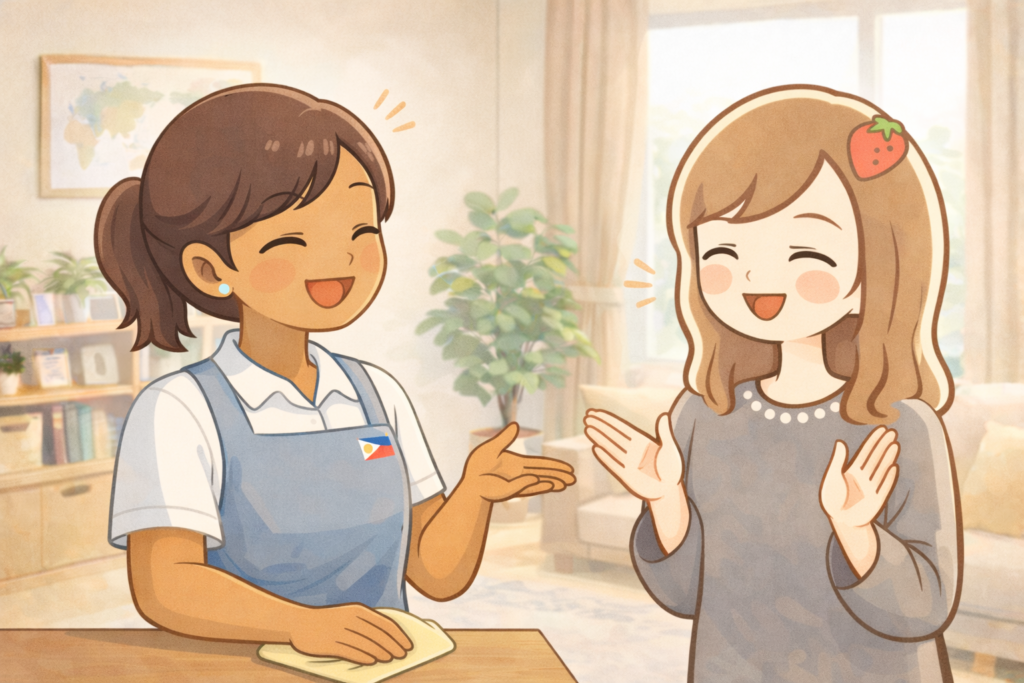 外国人の家事代行は異文化コミュニケーションを楽しめる面ものイメージ画像